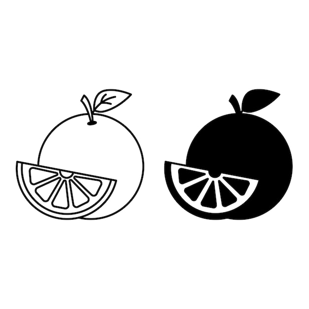 Iconos de color naranja