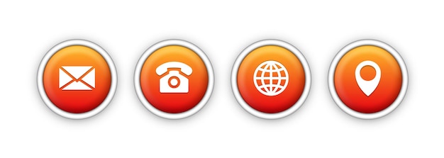 Iconos comerciales Clipart vectorial Establecido aislado en fondo blanco