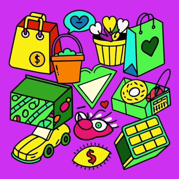 Iconos de comercio electrónico del producto