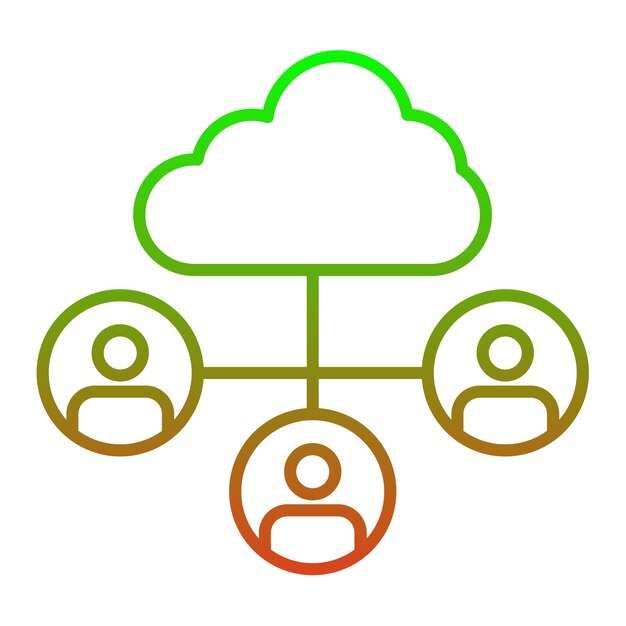 Iconos de compartición en la nube