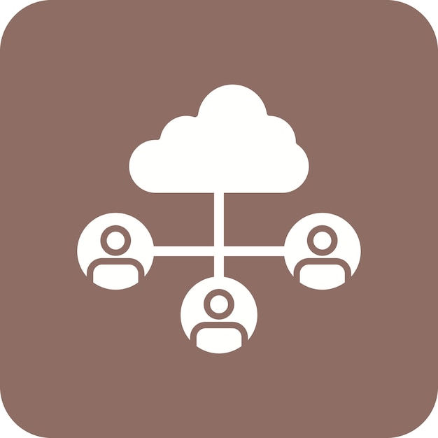Iconos de compartición en la nube