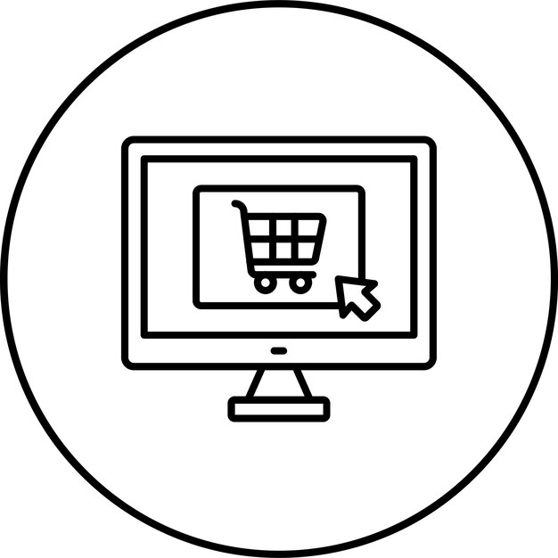 Iconos de compras en línea