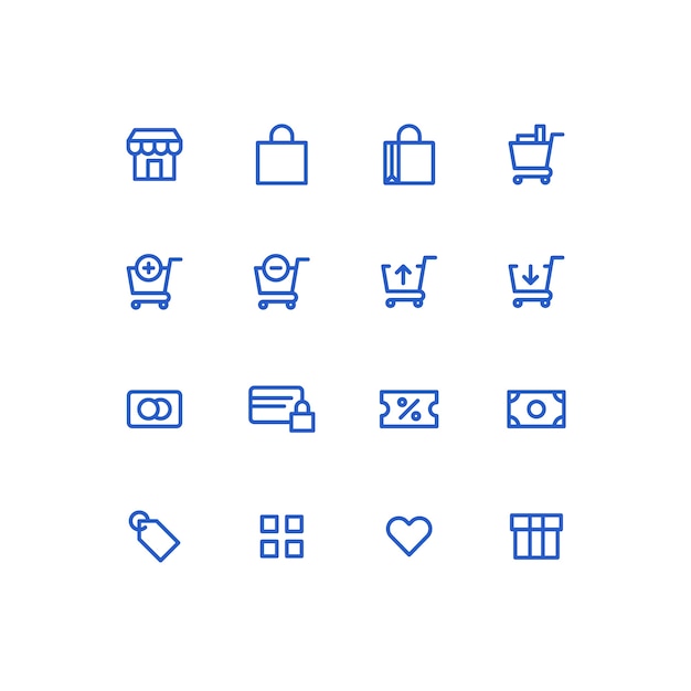 Iconos de compras