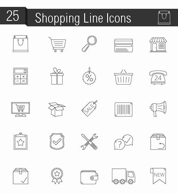 Iconos de compras