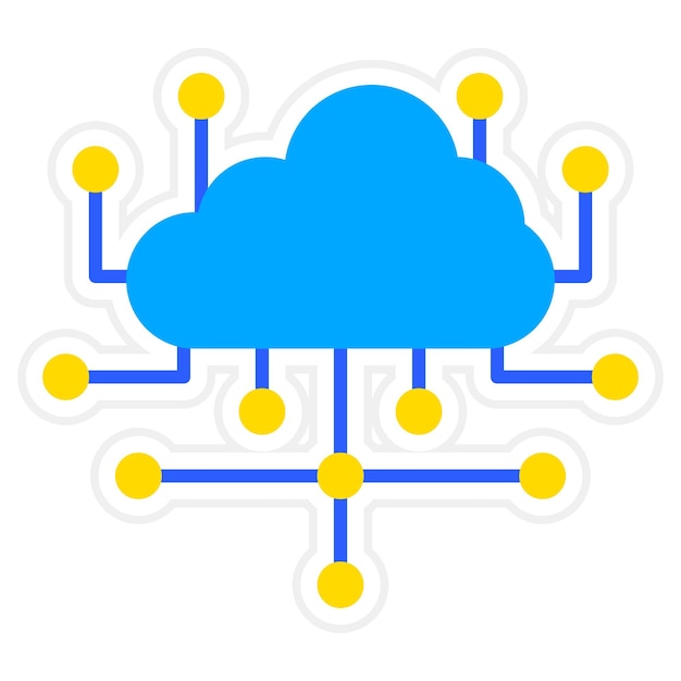 Iconos de computación en la nube