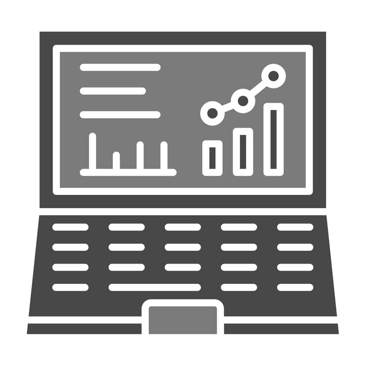 Vector iconos de las computadoras portátiles