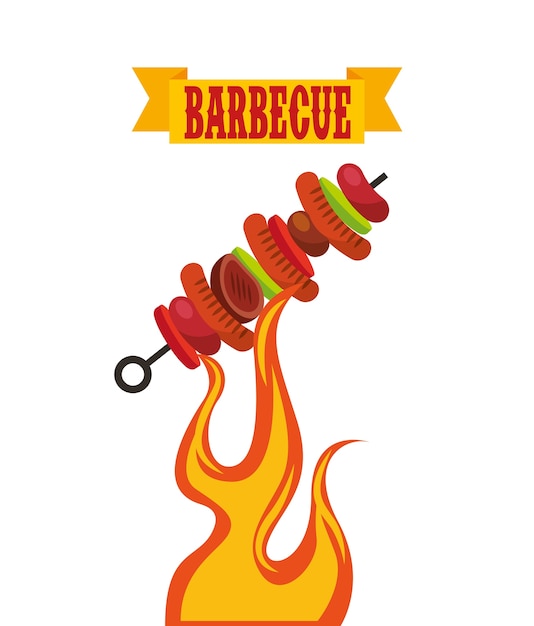 iconos de concepto de celebración de barbacoa
