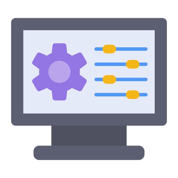 Vector iconos de configuración