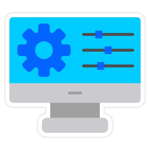 Vector iconos de configuración