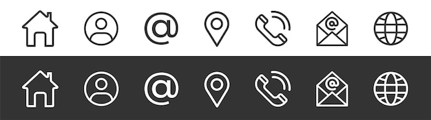 Iconos de conjunto de sitios web. Conjunto de iconos web. Iconos de redes sociales. ilustración vectorial