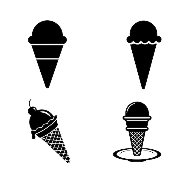 Iconos de cono de helado