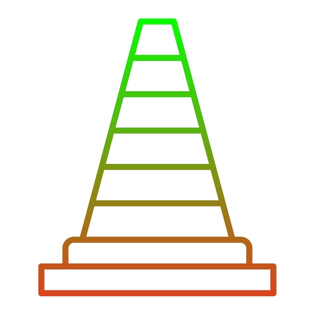 Iconos de cono de tráfico