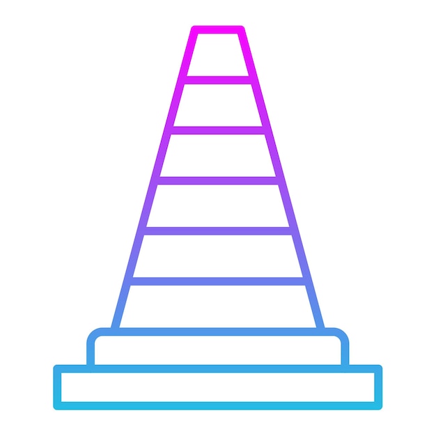 Iconos de cono de tráfico