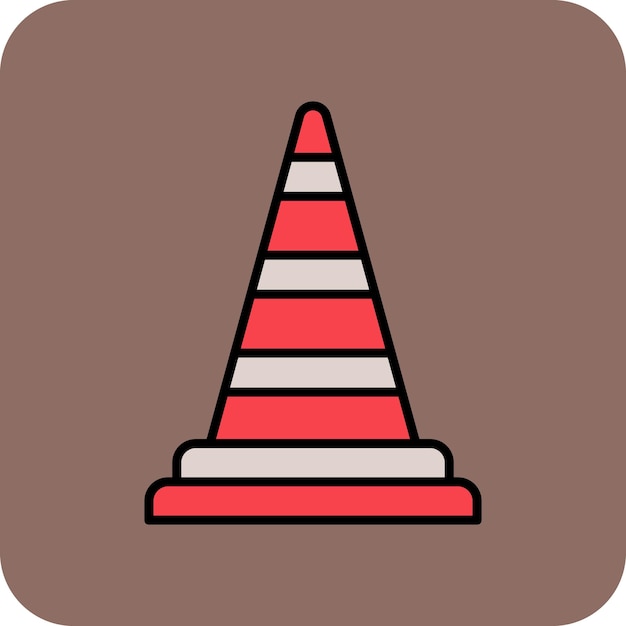 Iconos de cono de tráfico