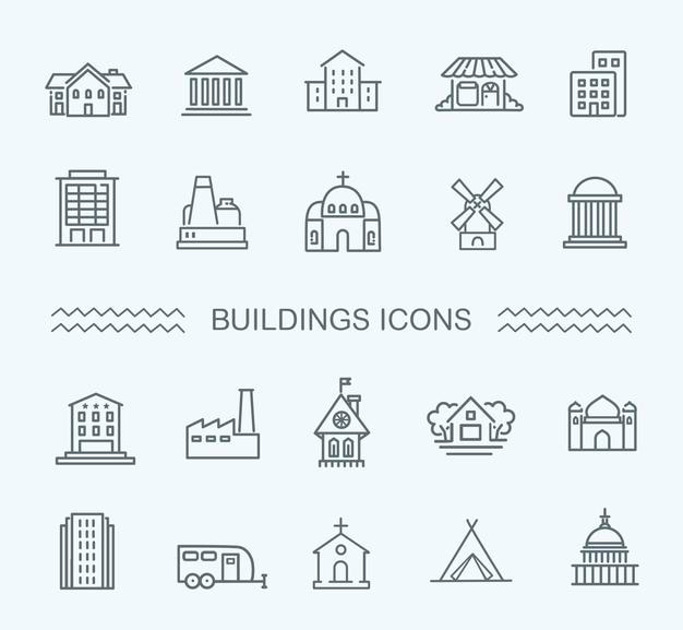 Iconos de construcción establecidos por el Gobierno