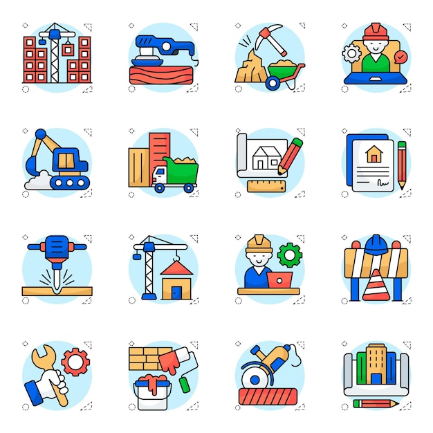 Iconos de la construcción