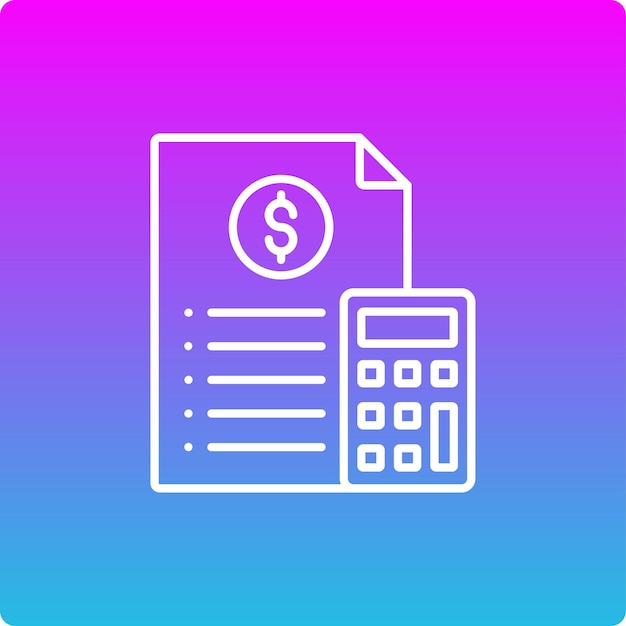 Iconos de contabilidad