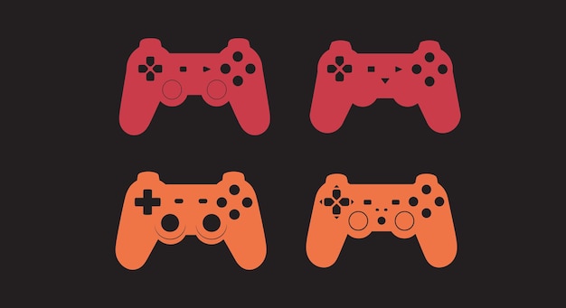 Iconos de control vectorial para entusiastas de los videojuegos