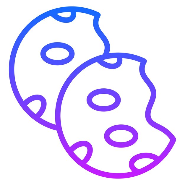 Los iconos de las cookies vectoriales