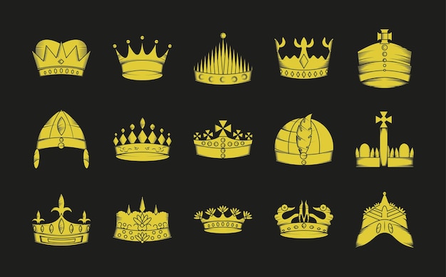 Iconos de la corona de oro