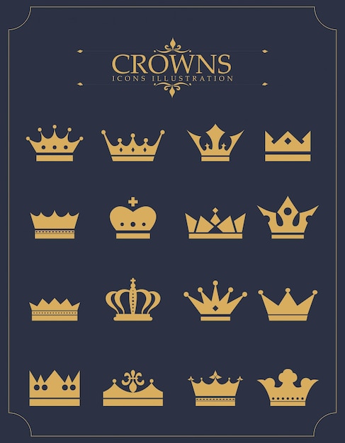 Iconos de la corona real