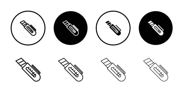 Iconos de corte Conjunto de ilustraciones de líneas delgadas