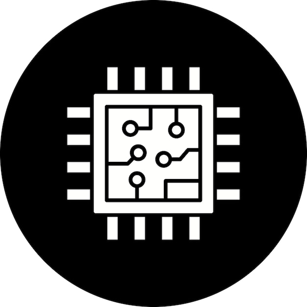 Vector iconos de la cpu