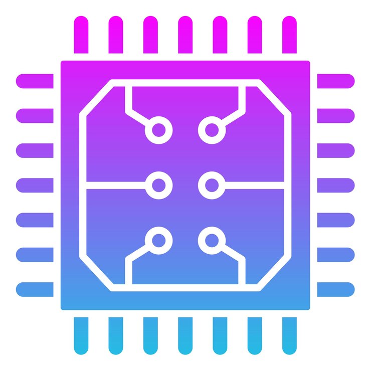 Vector iconos de la cpu