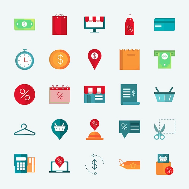 Iconos creativos Elementos de diseño Colección de vectores