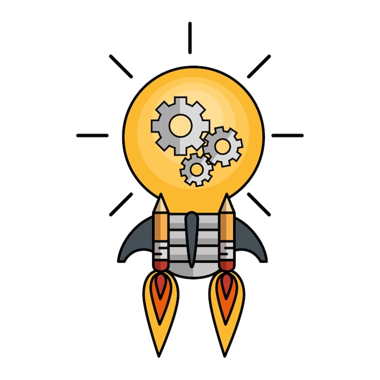 Vector iconos creativos de gran idea