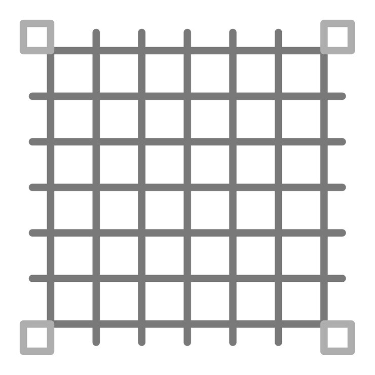 Vector iconos de la cuadrícula