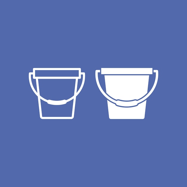 Los iconos del cubo establecen una plantilla de diseño de moda