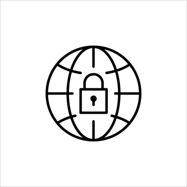 Iconos de datos mundiales globales