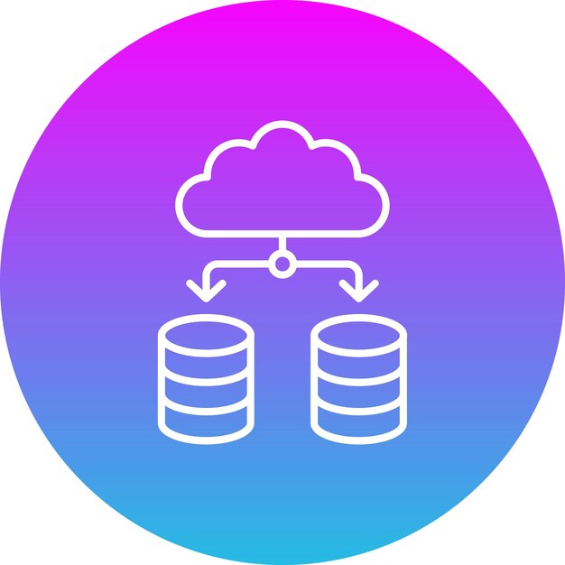 Iconos de datos en la nube
