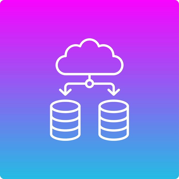 Iconos de datos en la nube