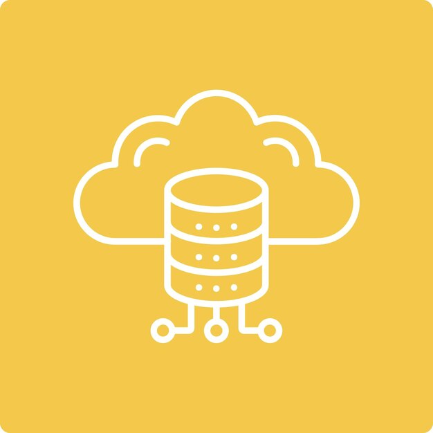 Iconos de datos en la nube