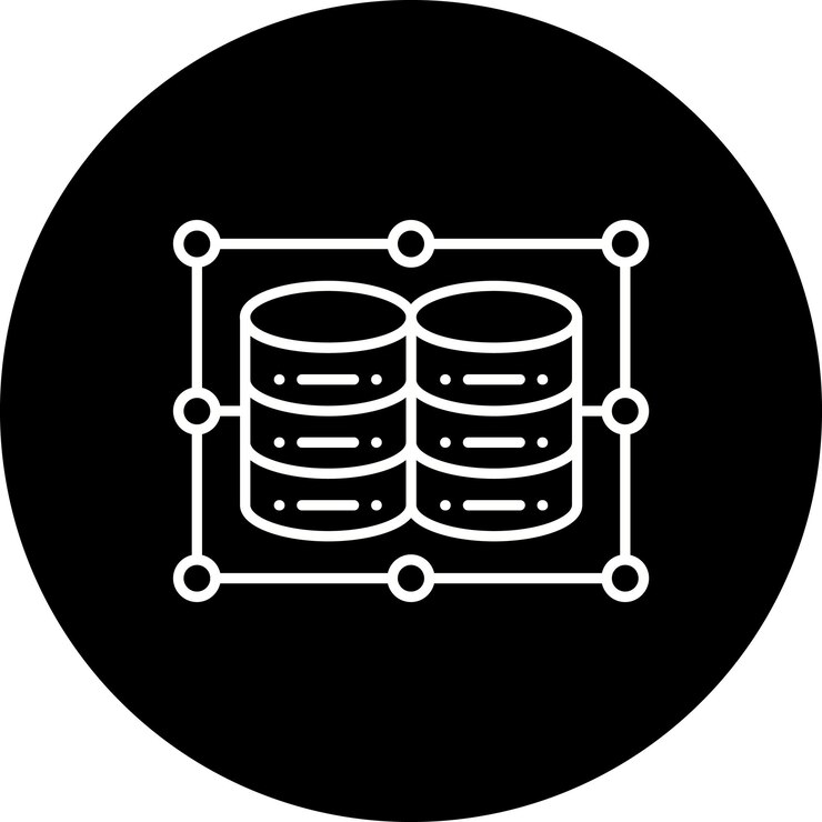 Vector iconos de datos