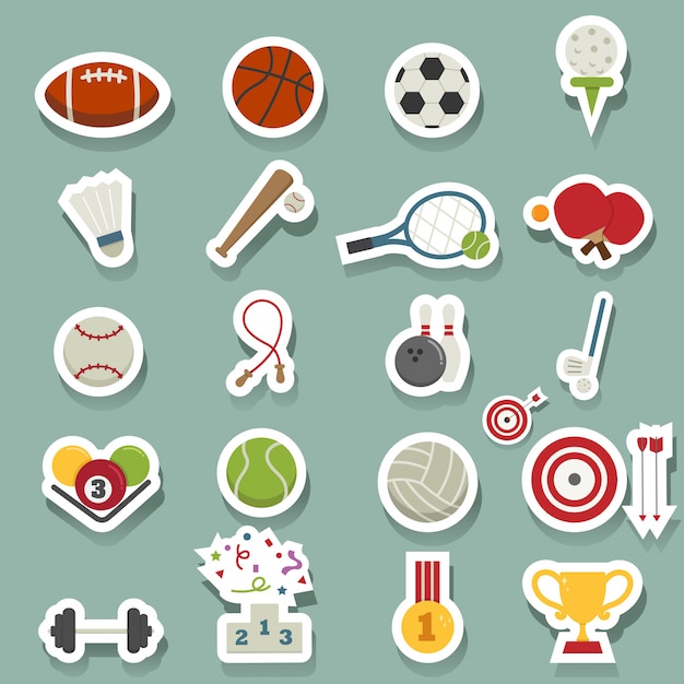 Vector iconos de deportes