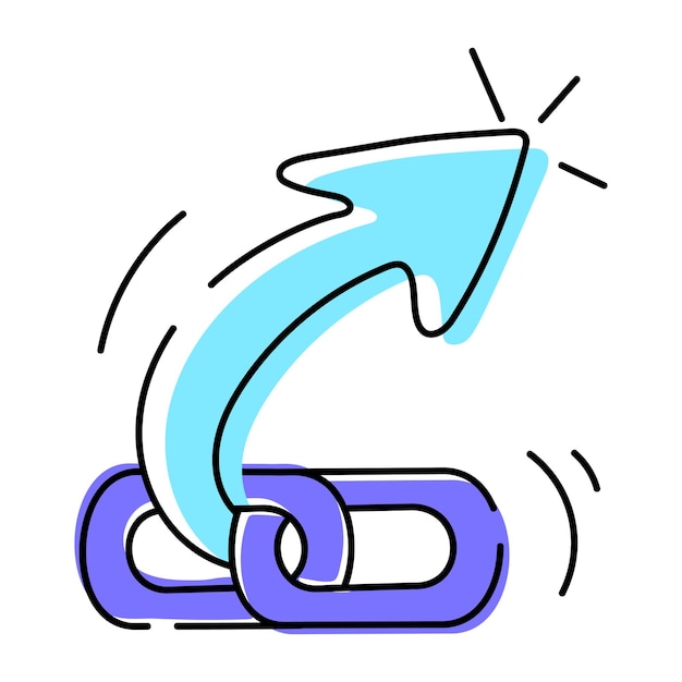 Iconos dibujados a mano de los botones del cursor