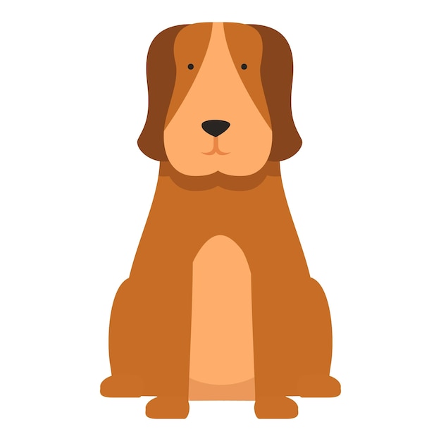 Iconos de dibujos animados de cachorros y animales domésticos
