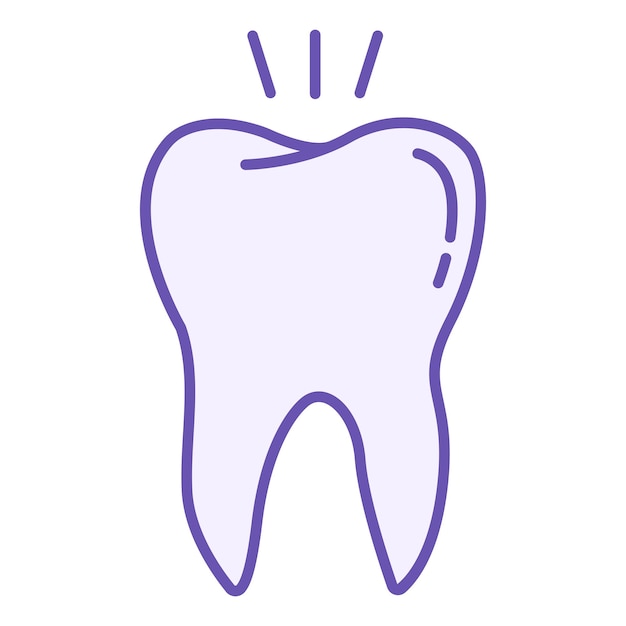 Iconos de dientes de colores