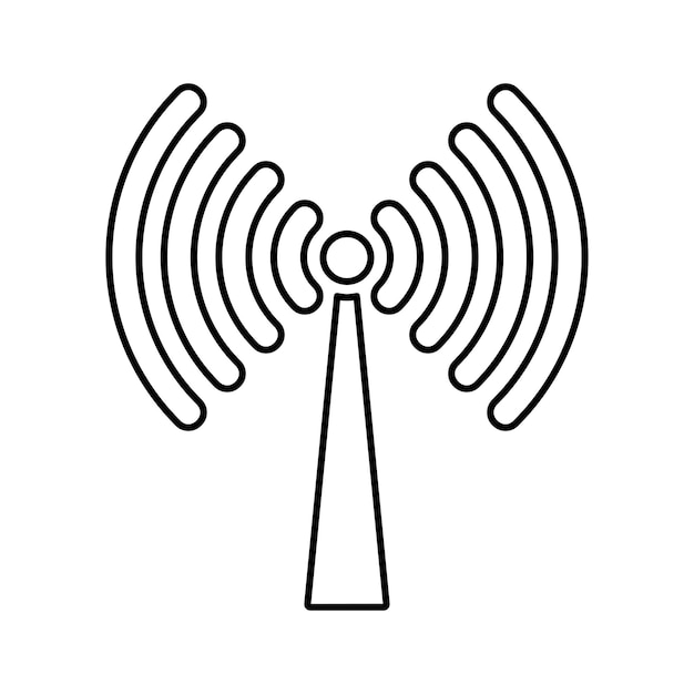 Iconos de difusión Diseño del esquema