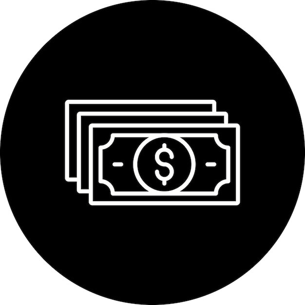 Iconos de dinero en efectivo