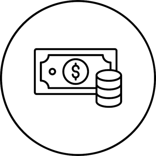 Iconos de dinero en efectivo