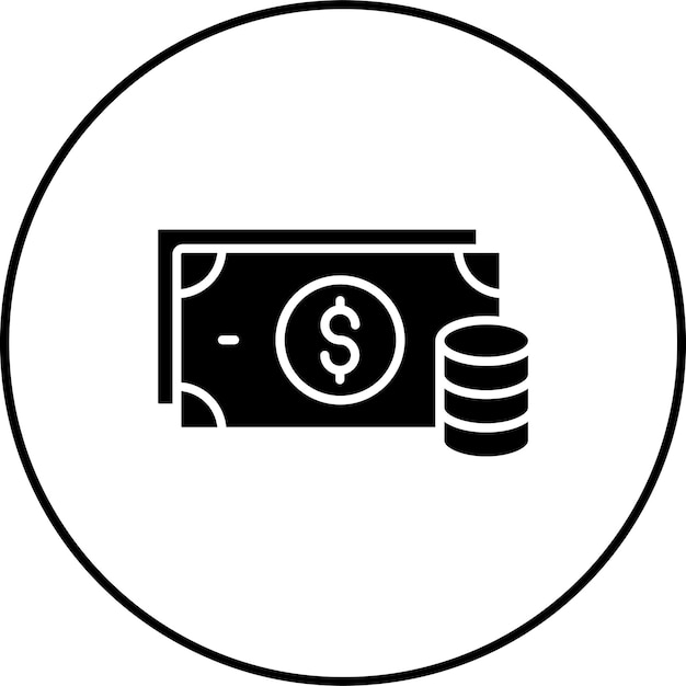 Iconos de dinero en efectivo
