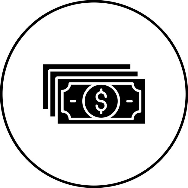 Iconos de dinero en efectivo