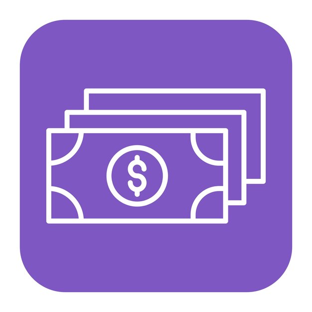 Iconos de dinero en efectivo