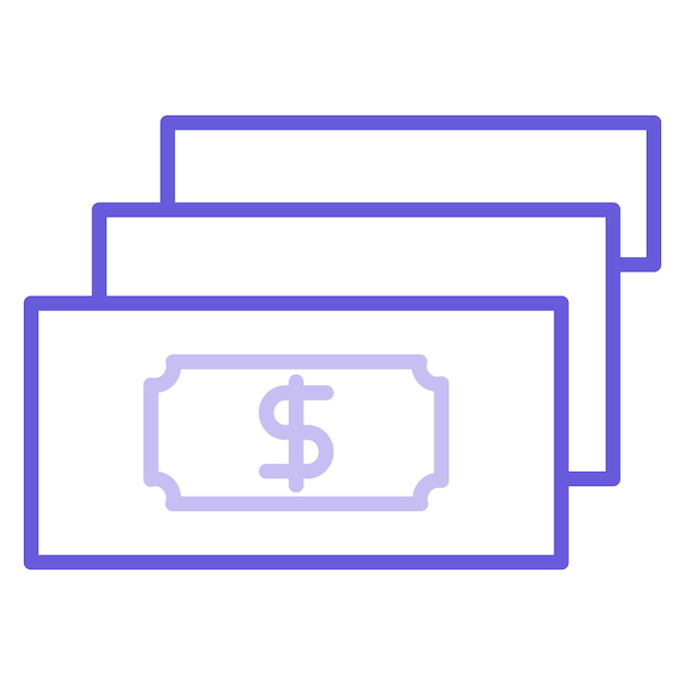 Iconos de dinero en efectivo