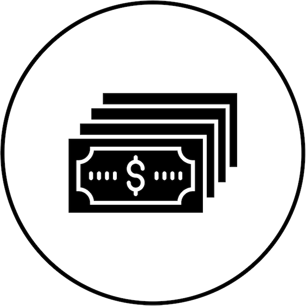 Iconos de dinero en efectivo
