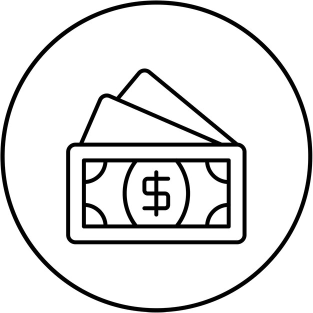 Iconos de dinero en efectivo